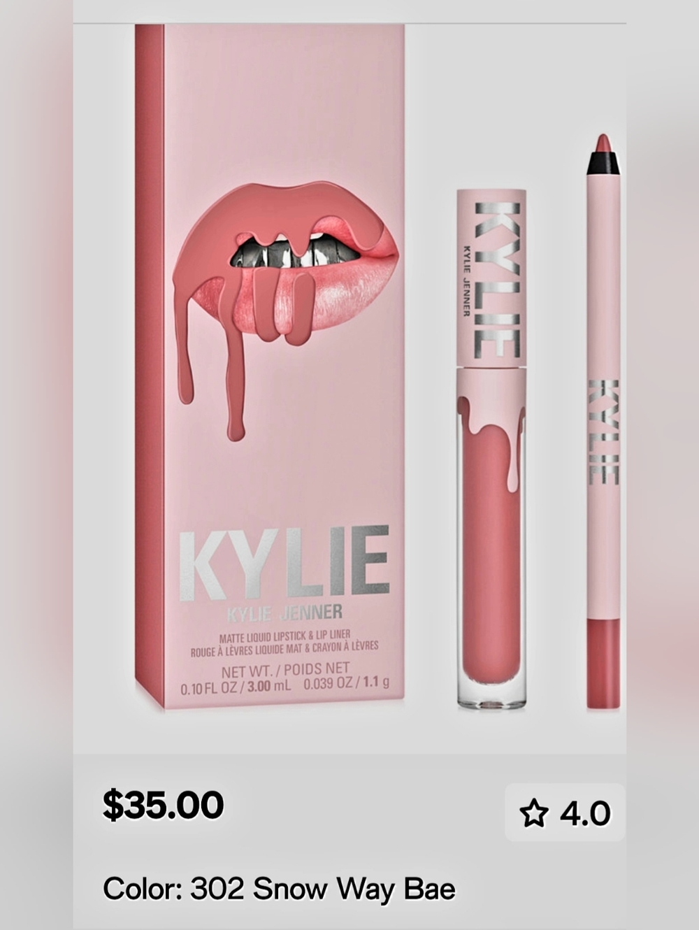 1 KYLIE  Liquid Lipstick & Lip Liner Duo - Pick One, 2 Colors - Picture 3 of 10
